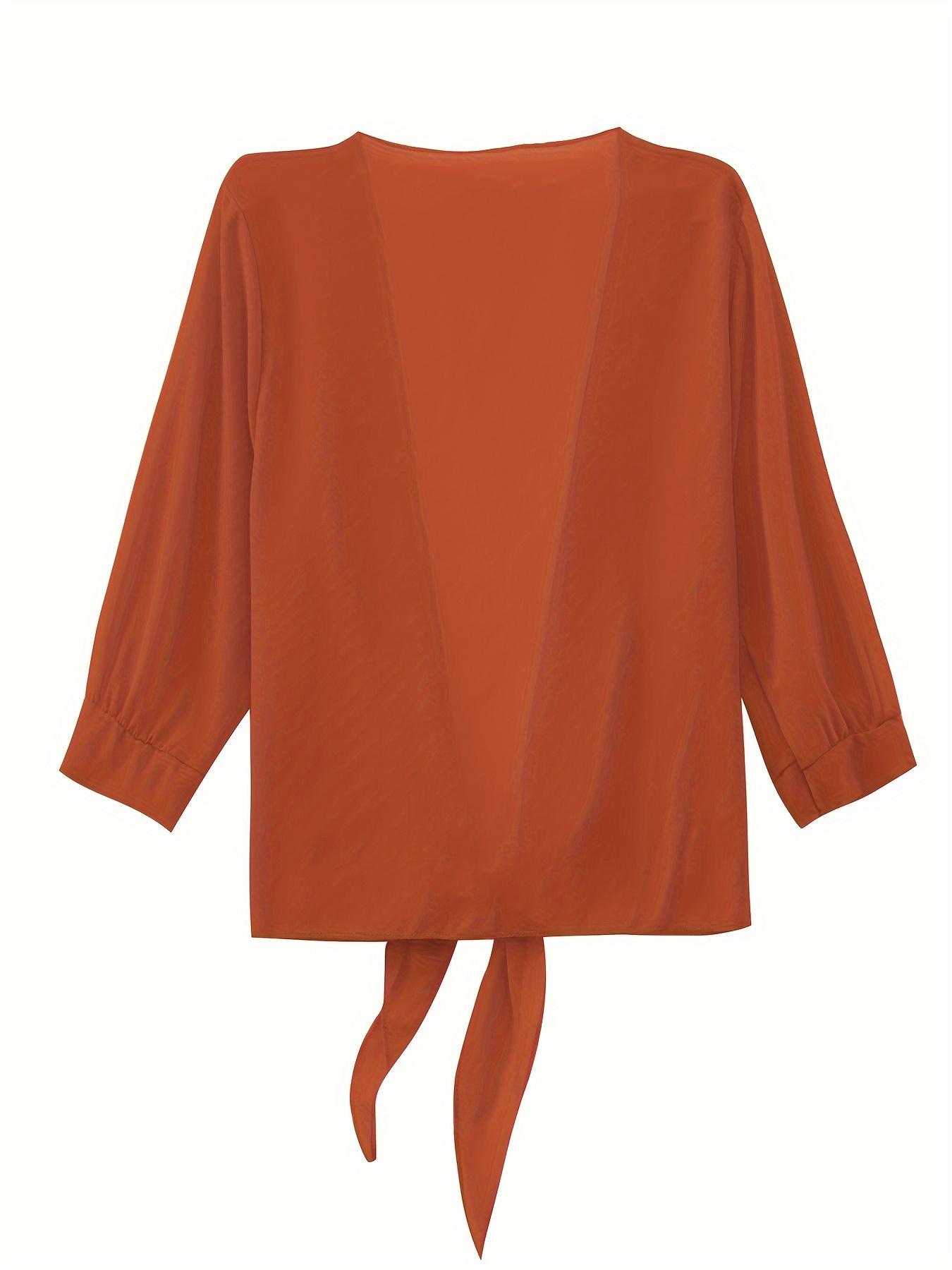 open front solid cardigan long sleeve cardigan for spring fall womens clothing details 12