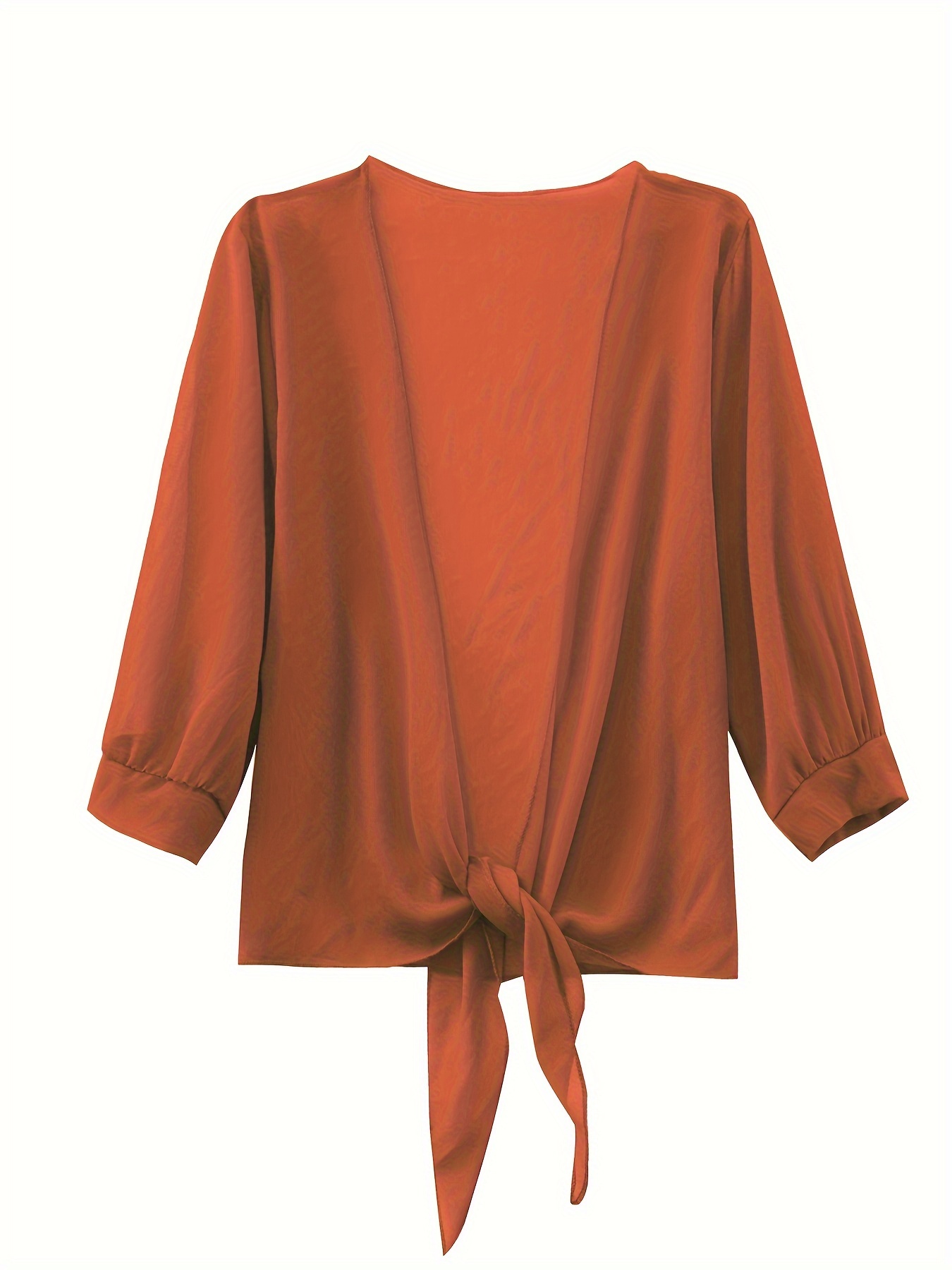 open front solid cardigan long sleeve cardigan for spring fall womens clothing details 13