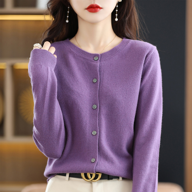 solid button up cardigan casual long sleeve cardigan for spring fall womens clothing details 11