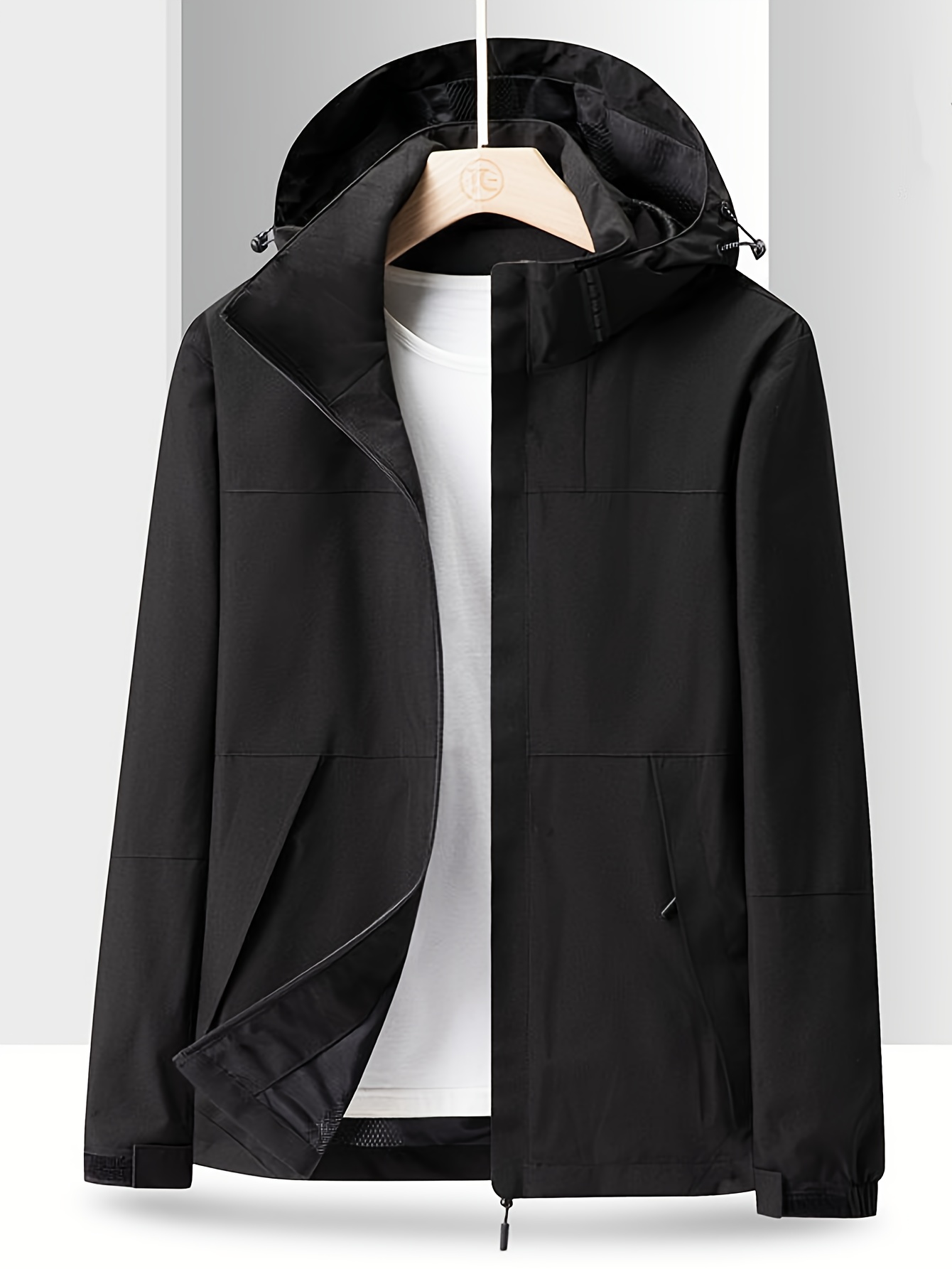 mens lightweight waterproof windbreaker jacket casual mesh lining jacket for outdoor activities details 15