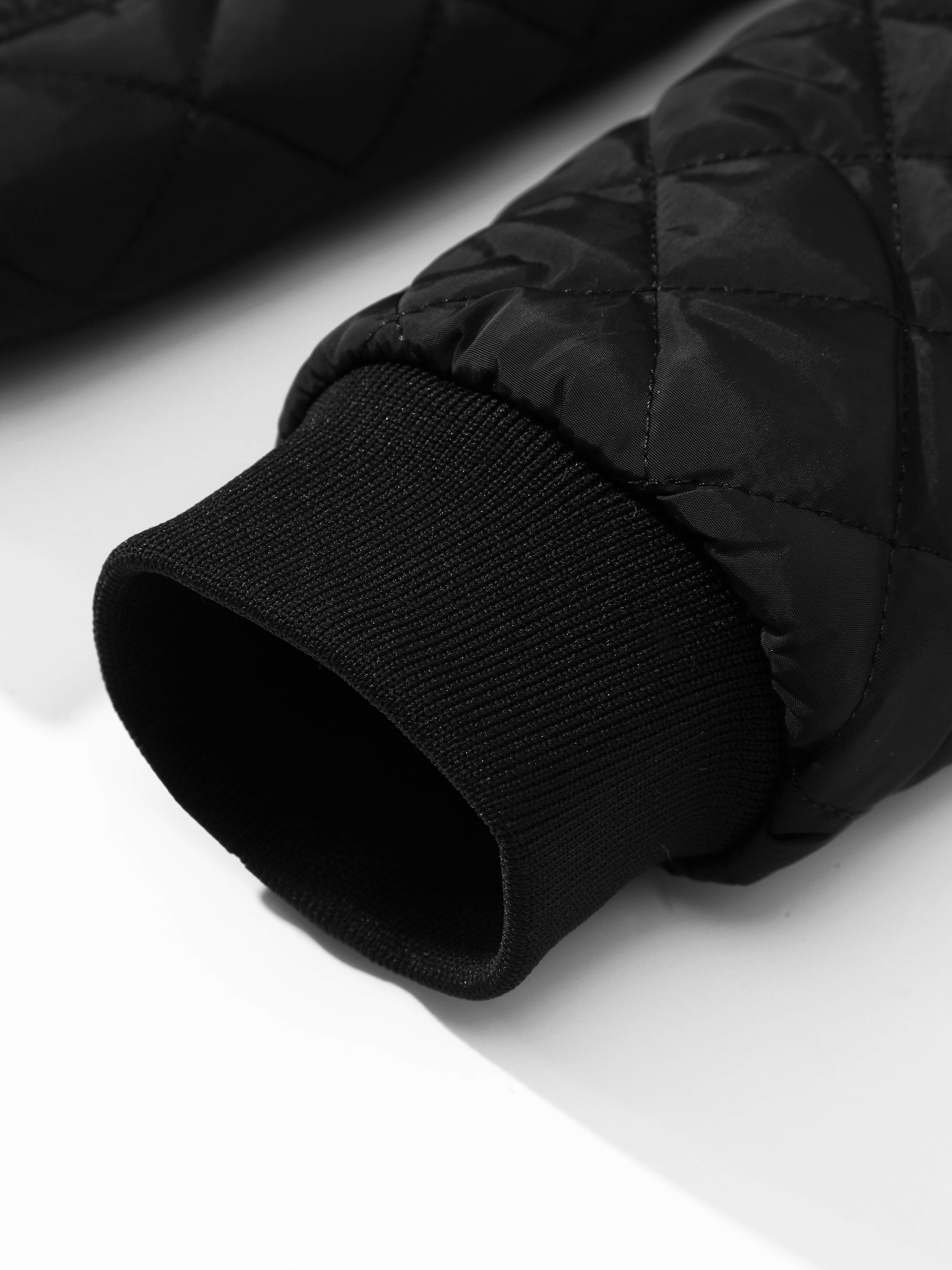 mens casual plaid zip up jacket chic baseball collar jacket for fall winter details 16