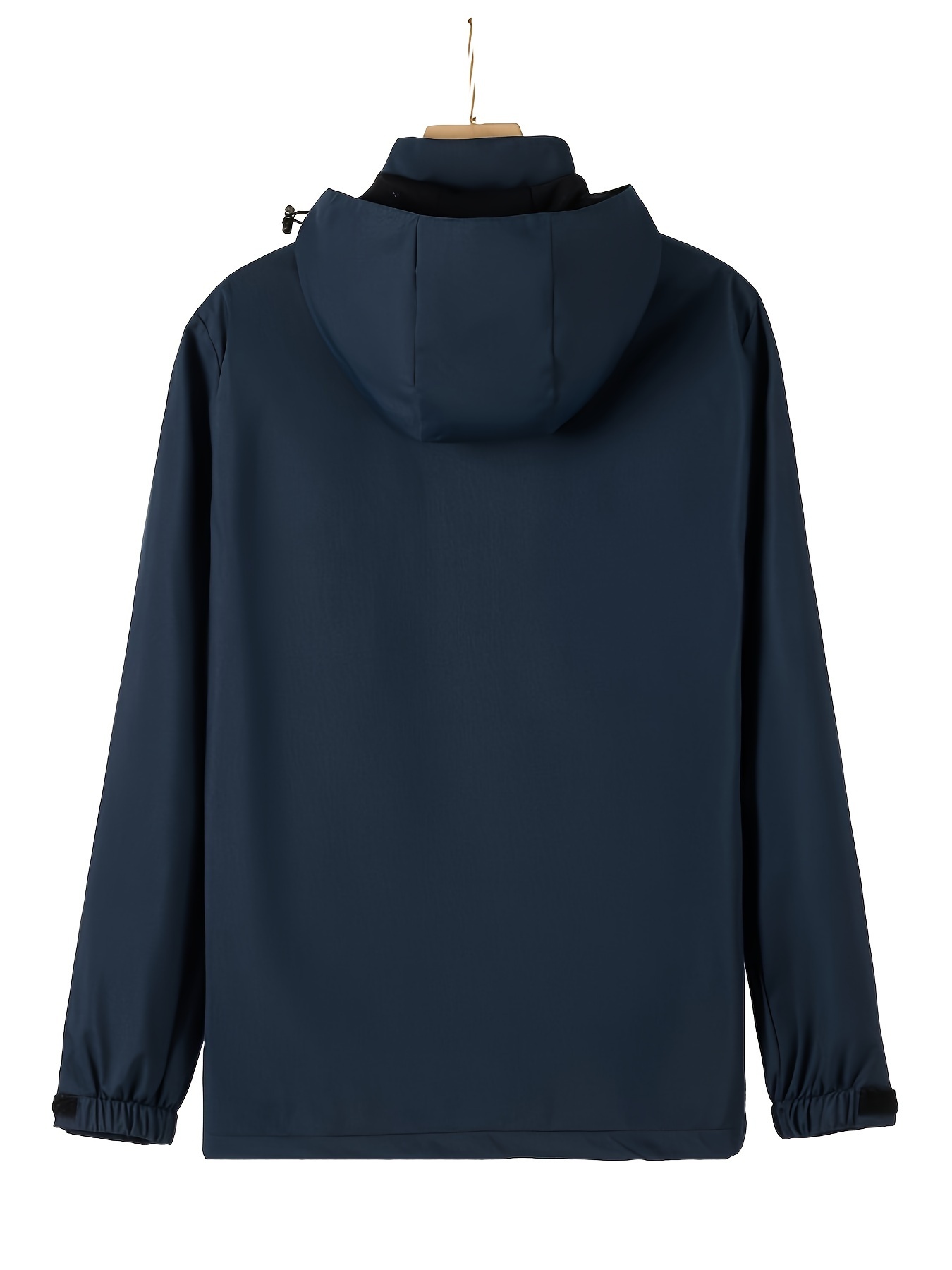 mens hooded windbreaker jacket casual waterproof lightweight jacket for outdoor activities details 5