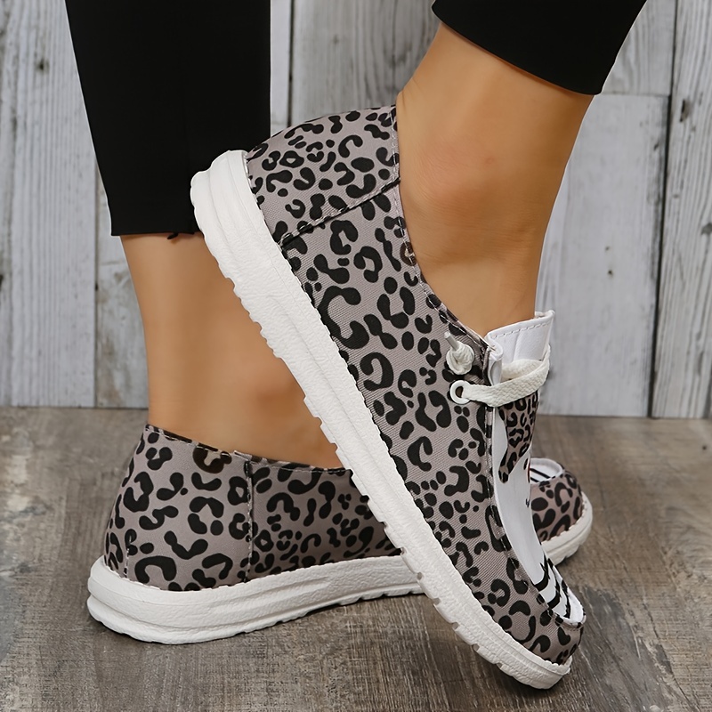 womens flat canvas loafers christmas pattern printed lace up slip on shoes womens footwear details 7