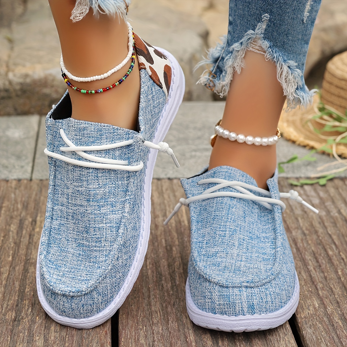 cow print canvas shoes women s casual round toe low top flat details 0