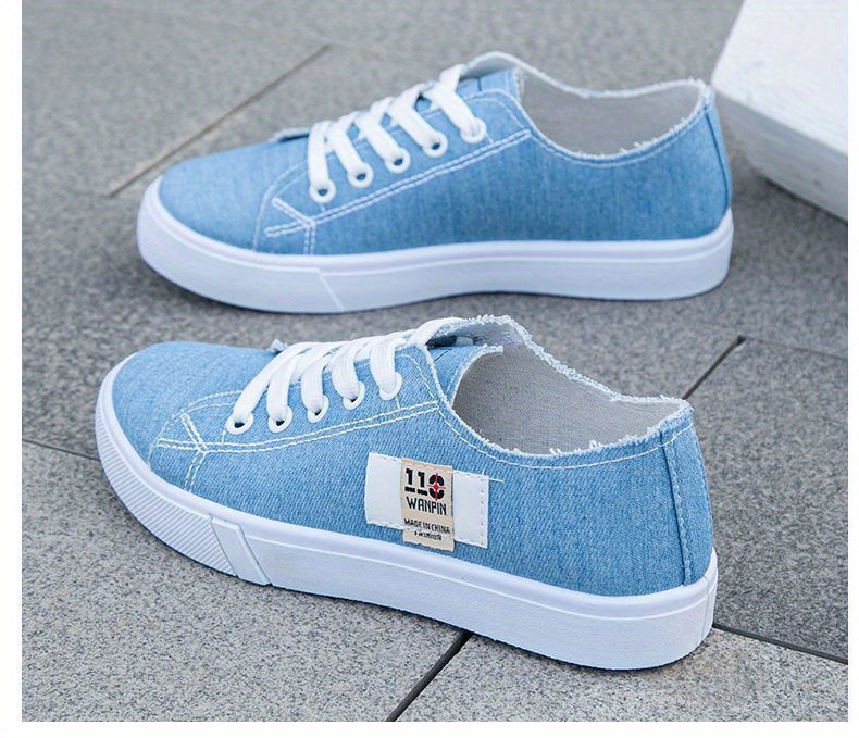 simple canvas shoes women s casual lace outdoor shoes details 18