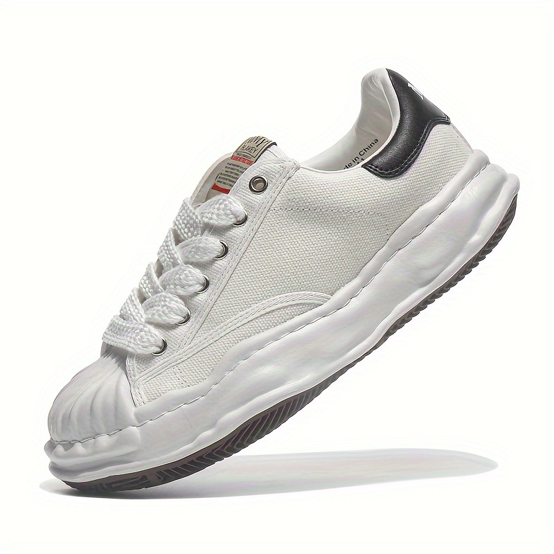 solid color canvas sneakers women s lace platform soft sole details 3