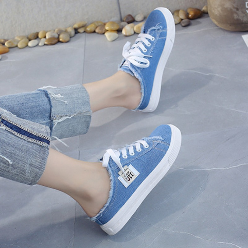 simple canvas shoes women s casual lace outdoor shoes women details 2