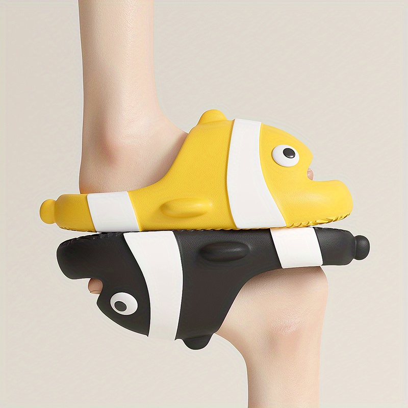 cute clownfish pillow slides men s casual non slip slippers details 0