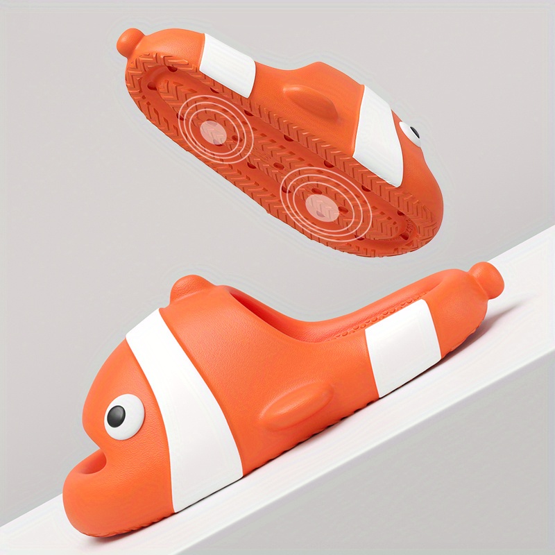cute clownfish pillow slides men s casual non slip slippers details 1
