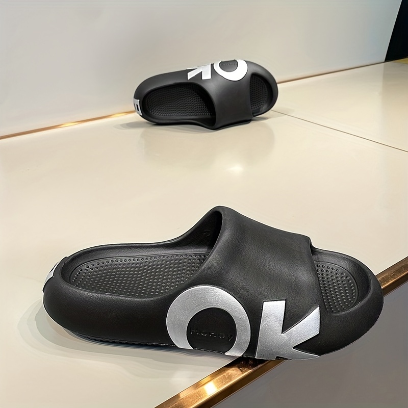 mens cloud slides casual non slip slippers open toe eva shoes for indoor outdoor beach shower spring and summer details 9