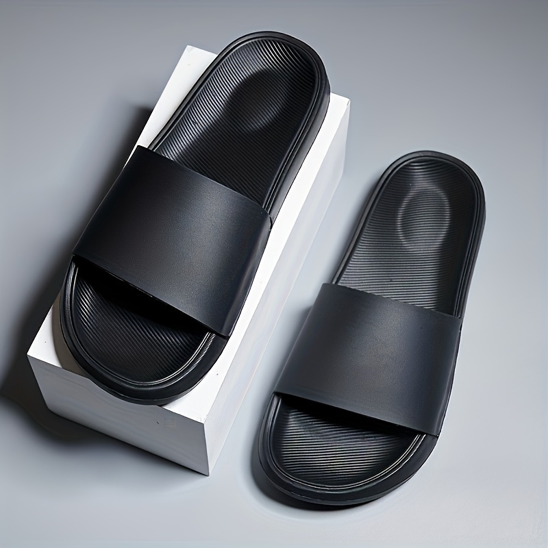 fashion slides men s plus size casual non slip slippers open details 0