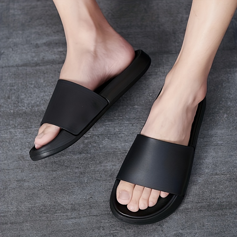 fashion slides men s plus size casual non slip slippers open details 7