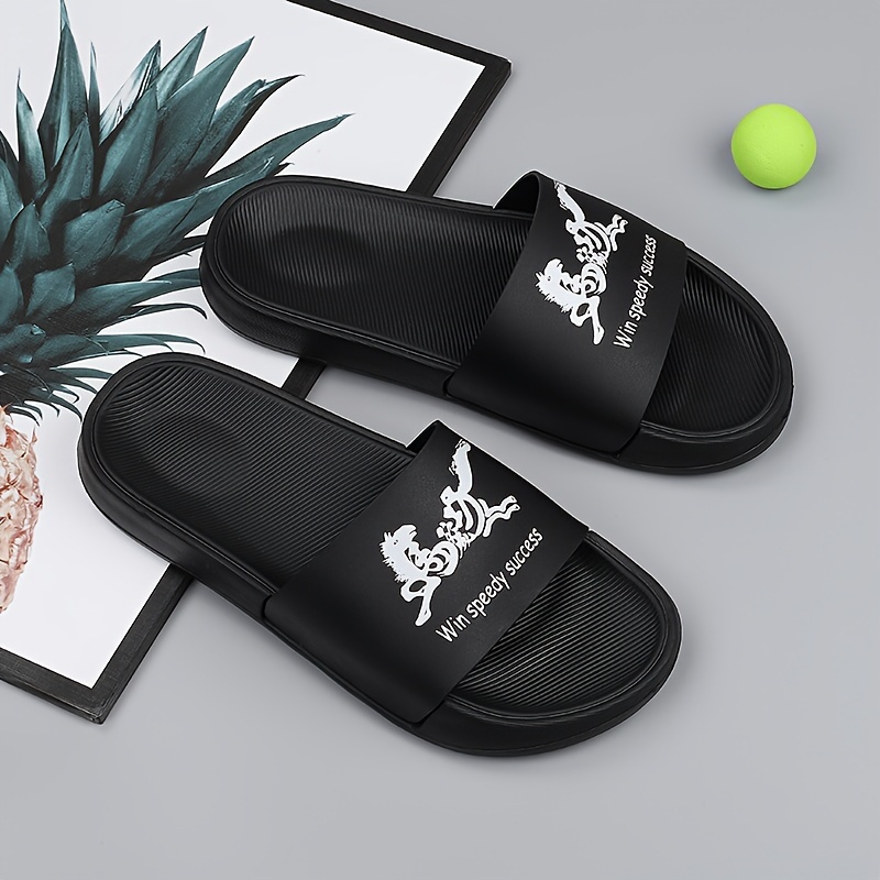 fashion slides men s plus size casual non slip slippers open details 8