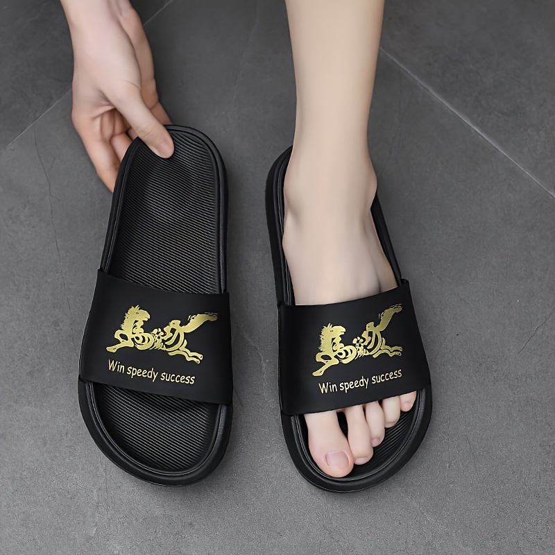 fashion slides men s plus size casual non slip slippers open details 13