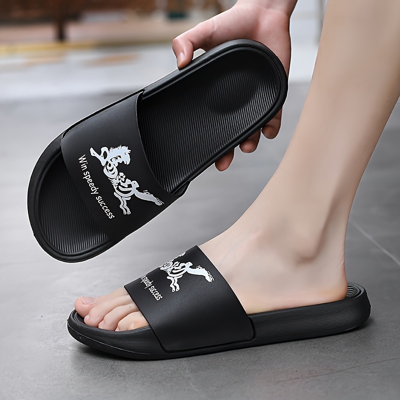 fashion slides men s plus size casual non slip slippers open details 14