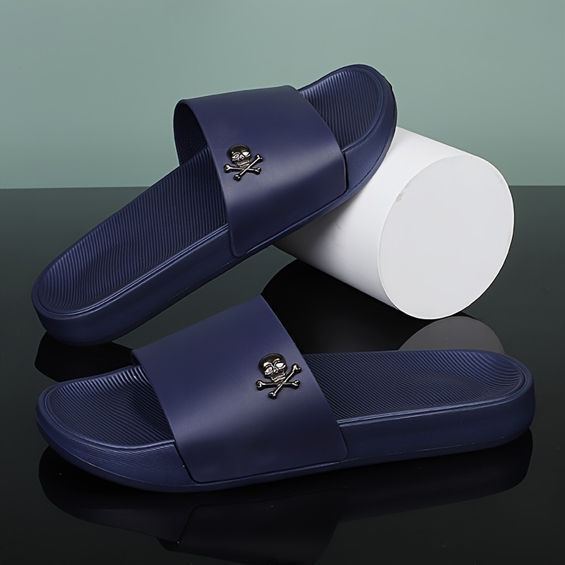 open toe breathable slippers men s solid colour comfy non details 7