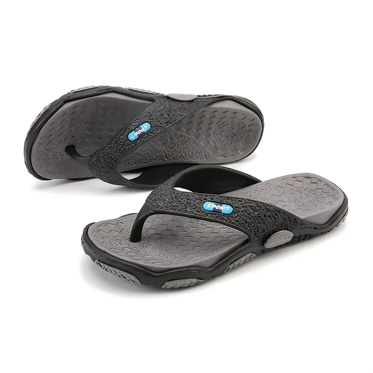 mens trendy non slip flip flops with assorted colors casual slippers for outdoor use summer beach slippers details 4